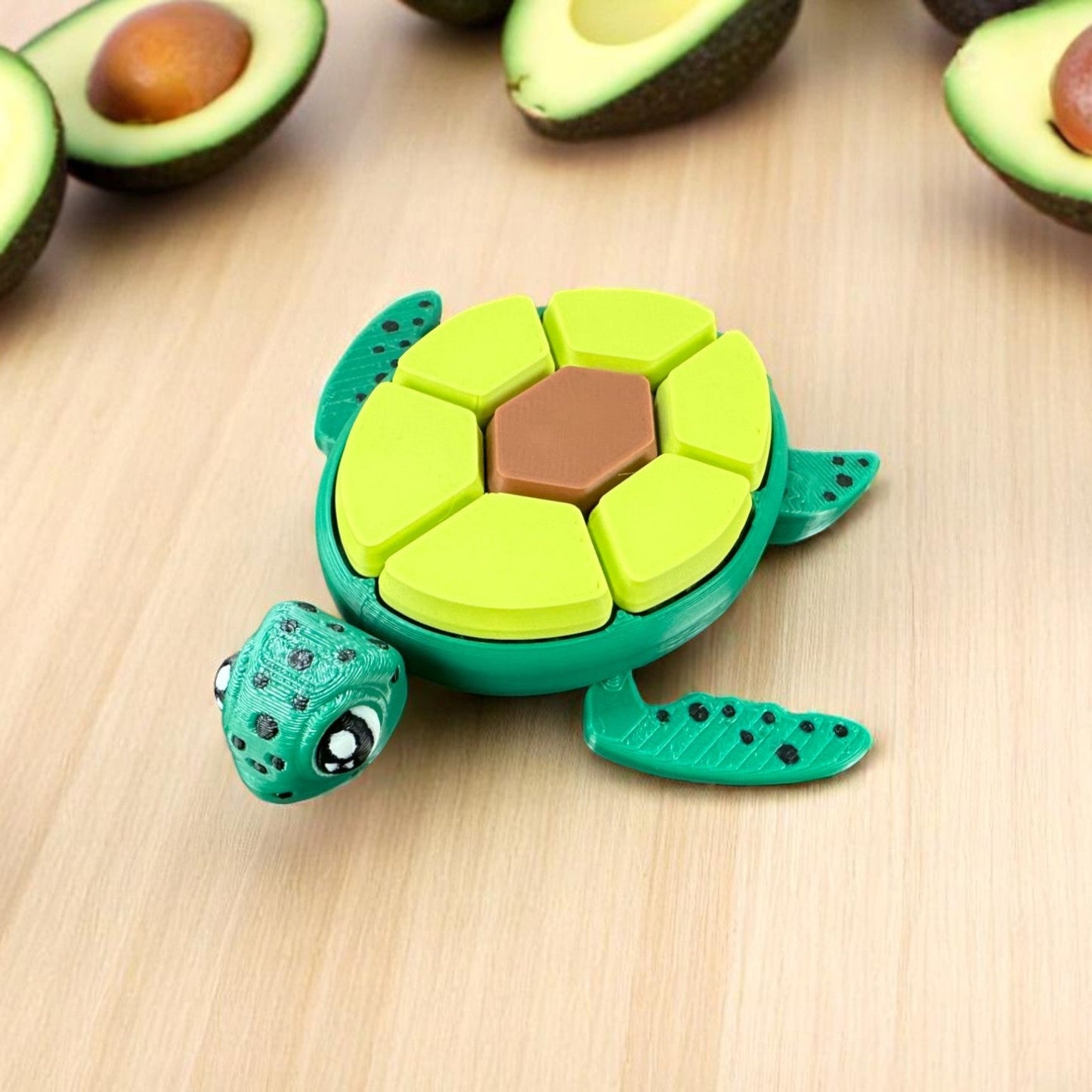 Turtle Fidget Clicker Keychain