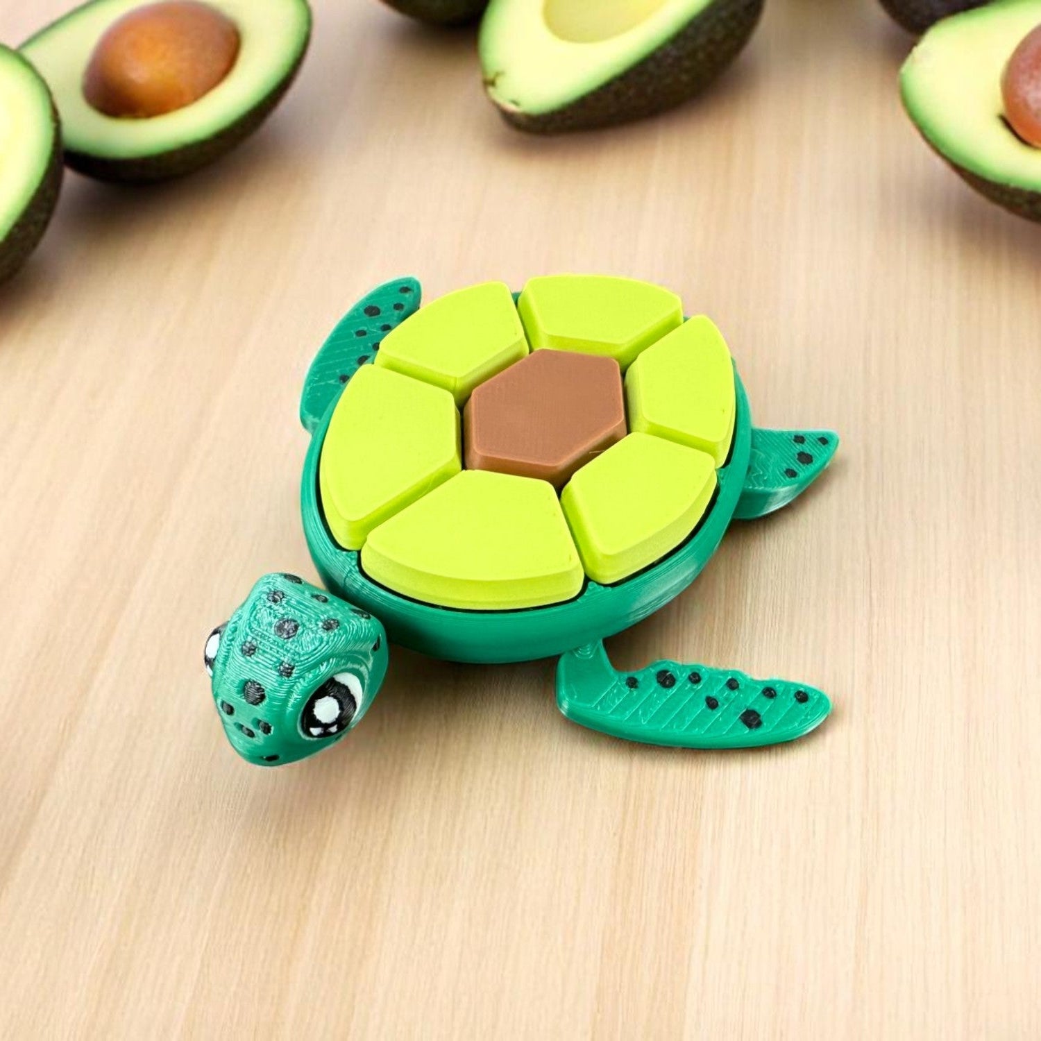 Turtle Fidget Clicker Keychain